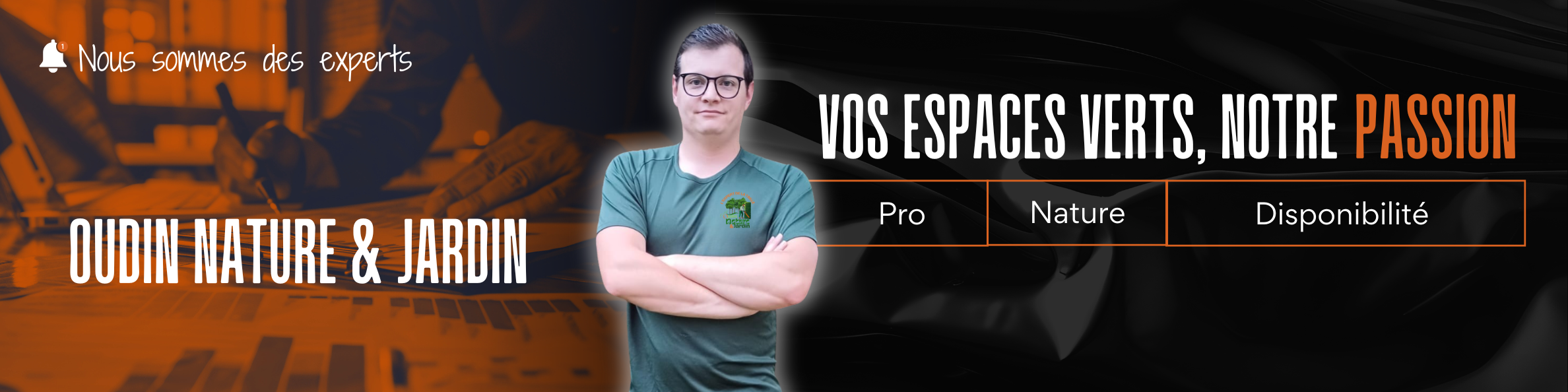 Équipe d'Oudin Nature et Jardin travaillant sur un jardin à Bourg-en-Bresse – Services d'entretien et d'aménagement paysager